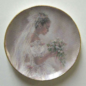 Dollhouse Miniature Bride Platter